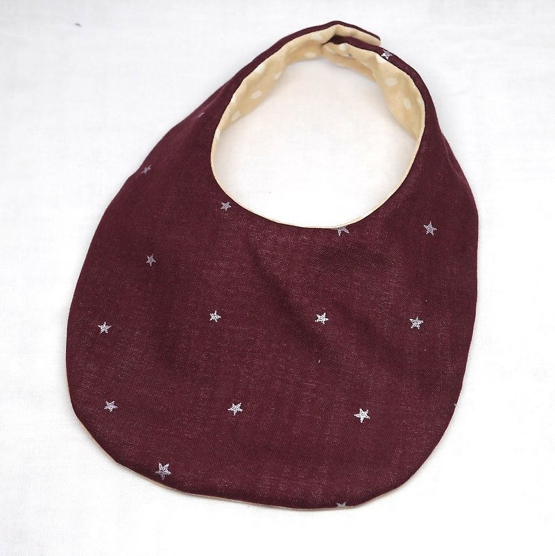 Japanese Handmade 8-layer-gauze Baby Bib - 口水肩/圍兜 - 紙 紅色
