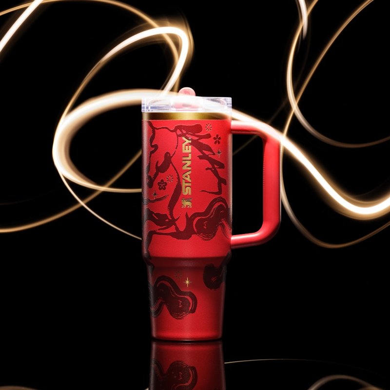 STANLEY 防漏吸管隨手杯 0.88L / 赤駒紅 - 保溫瓶/保溫杯 - 不鏽鋼 