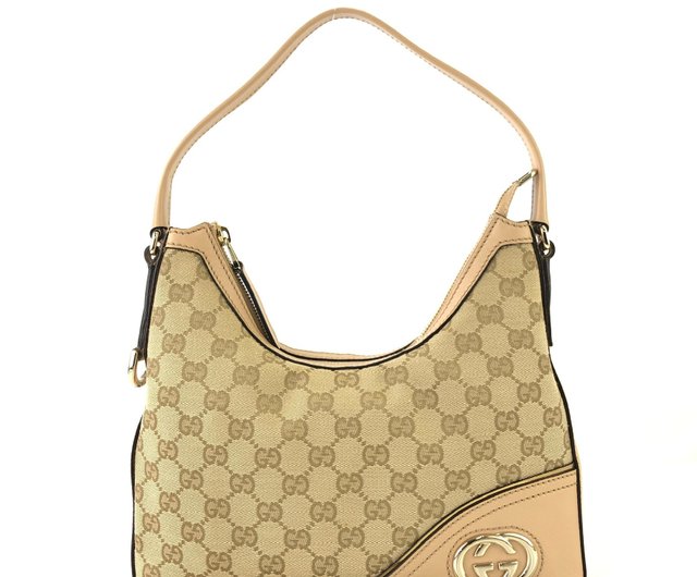 日本直送 名牌中古包 】GUCCI グッチ GG柄 GGロゴ キャンバス レザー