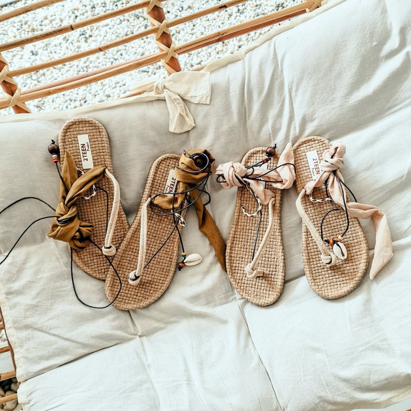 Shell Sandals - 女休閒鞋/帆布鞋 - 橡膠 