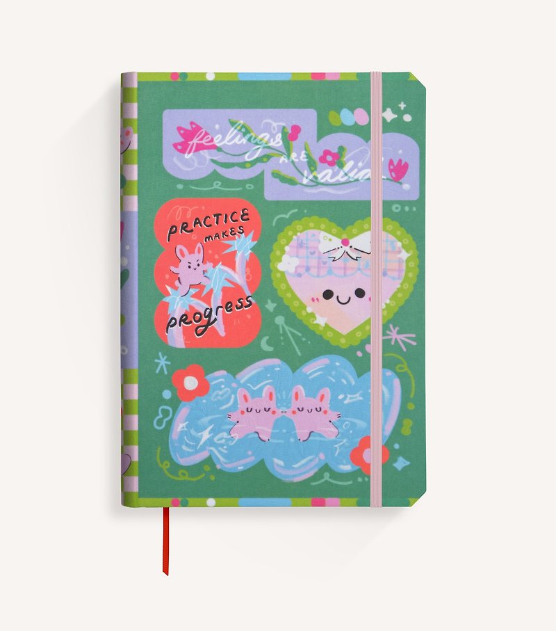 [Customized Gift] Caring Bunnies Customized Notebook - Notebooks & Journals - Paper 