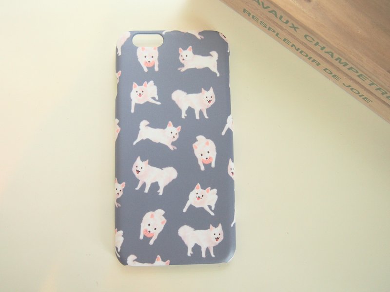 Japanese Spitz iPhone 6 Cover in Pink - Tablet & Laptop Cases - Plastic Blue