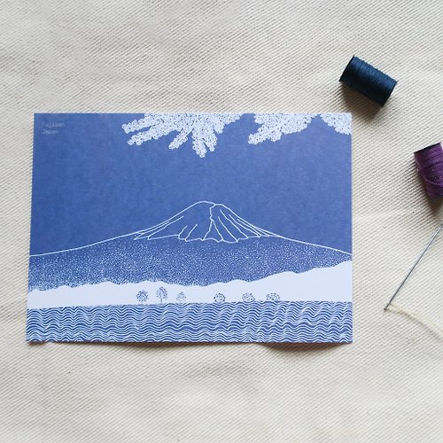 HanArt Design 旅行風景日本-富士山 / 插畫明信片