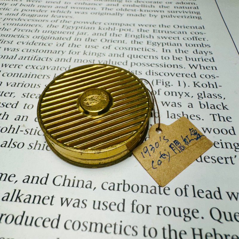 1930年代Coty小腮紅盒 - 其他 - 其他金屬 