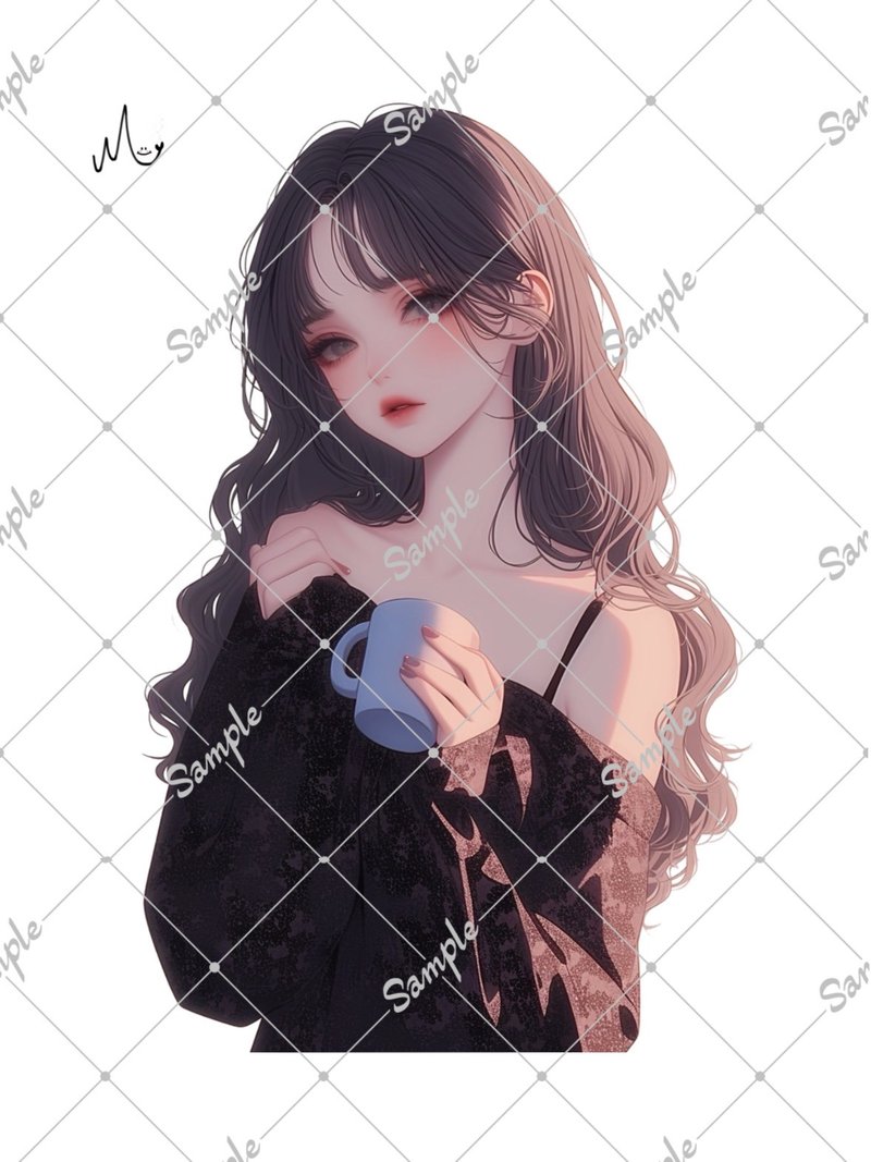 オリジナル人物ステッカー - 貼紙 - 紙 