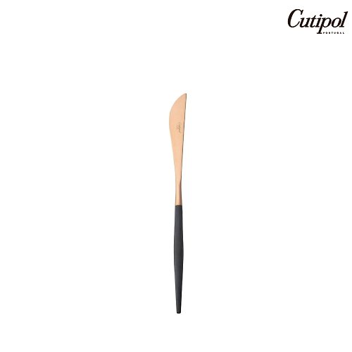 Cutipol 葡萄牙Cutipol GOA系列黑玫瑰金22cm主餐刀
