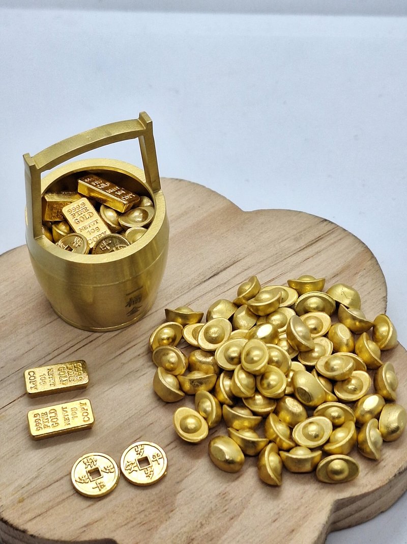 黃銅一桶金 - 擺飾/家飾品 - 銅/黃銅 