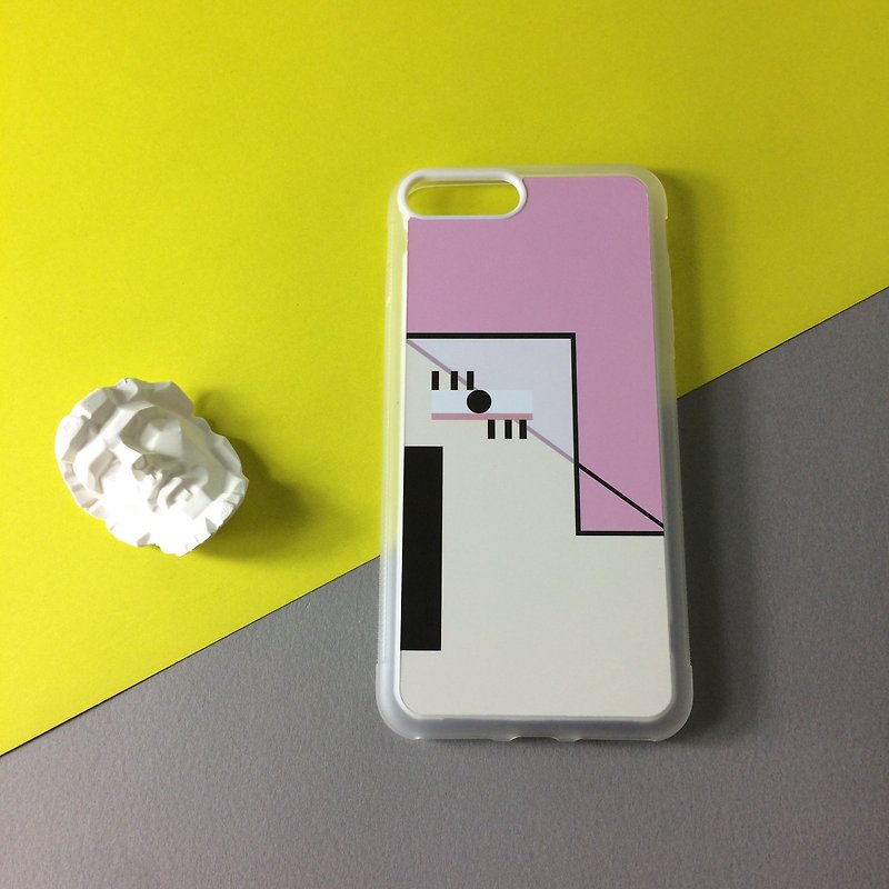 女の子のカップルモデル - オリジナルのイラスト携帯電話のシェル - スマホケース - 防水素材 ピンク