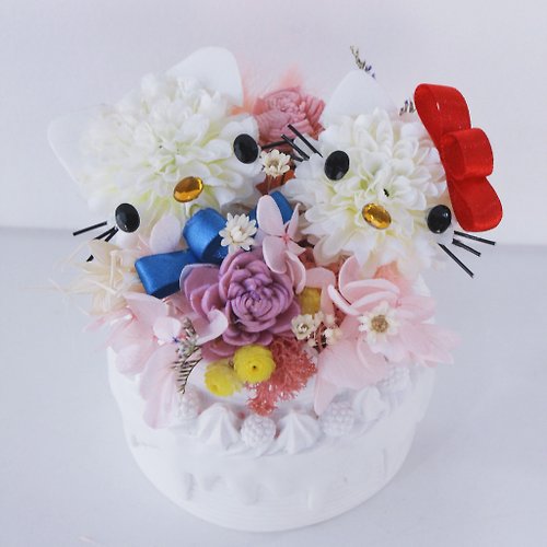 K·A·Flower Hello Kitty 雙層蛋糕花
