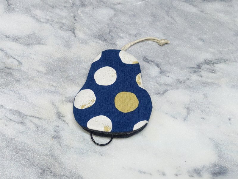 普普藍 梨型鑰匙包【K251124】 - 鑰匙圈/鑰匙包 - 棉．麻 多色