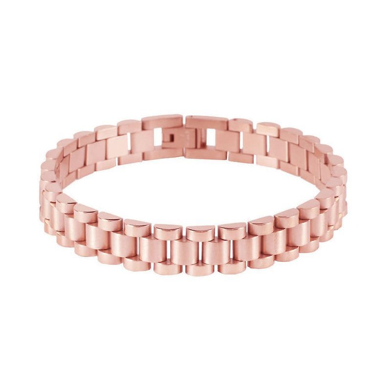 Mister Link Bracelet-Rose Gold - Bracelets - Other Metals Pink