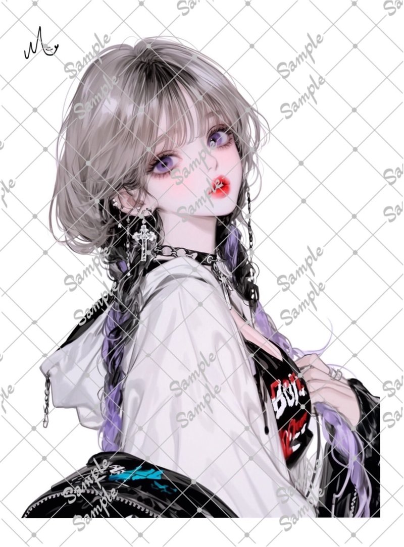 オリジナル人物ステッカー - 貼紙 - 紙 