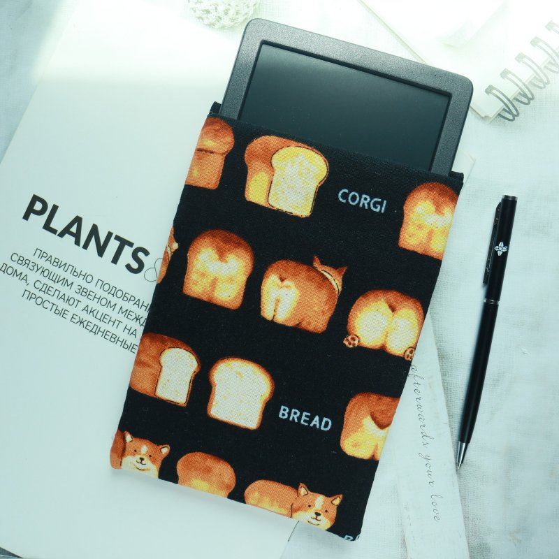 Dog Collection E-reader Sleeve / E-reader Tablet Sleeve / Kobo 6-inch Sleeve / Tablet Protection - パソコンバック・PCケース - コットン・麻 