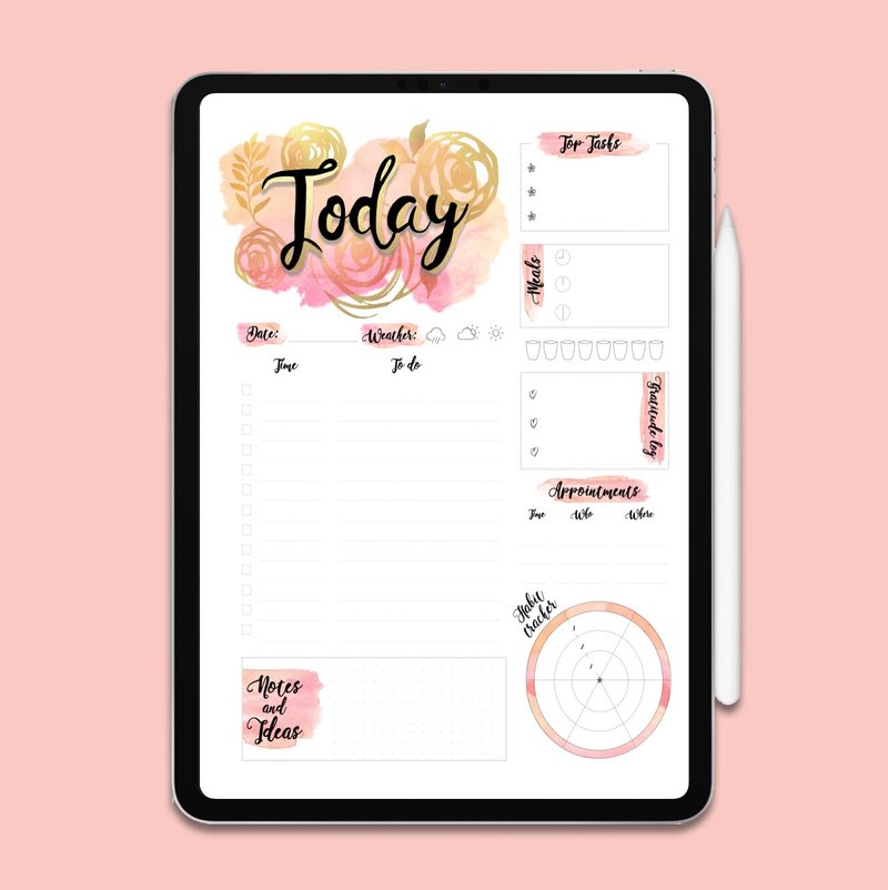 Daily To Do List | To Do List Printable | Planner | Printable Planner - ดิจิทัลแพลนเนอร์ - วัสดุอื่นๆ สึชมพู