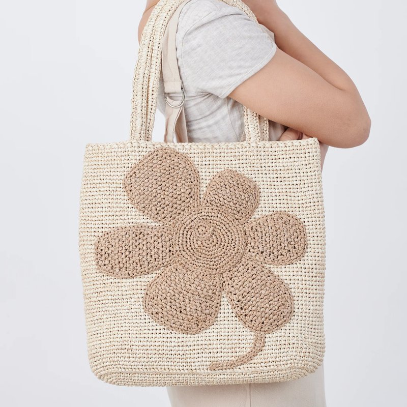 GINA BAG - Natural Raffia Straw Bag - Handbags & Totes - Eco-Friendly Materials Brown