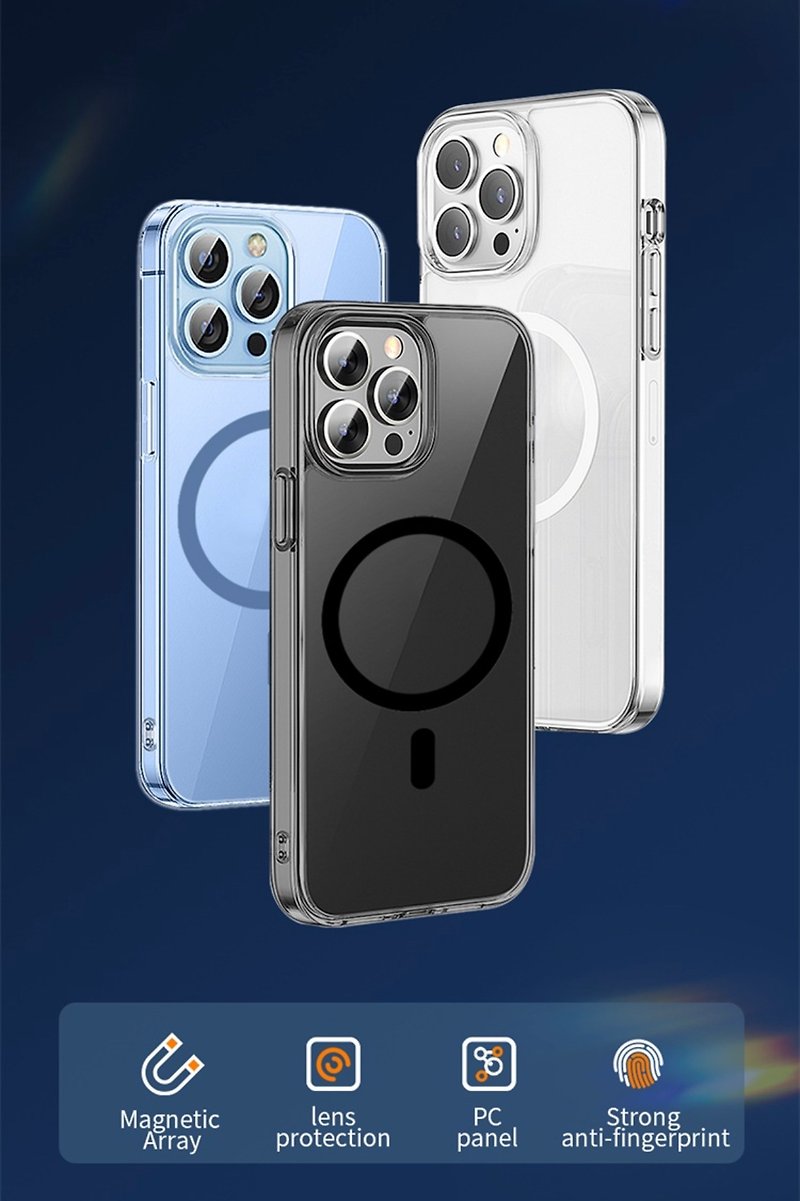 Wiwu 透明黑保護殼 - iPhone 14 系列 - 手機殼/手機套 - 聚酯纖維 銀色