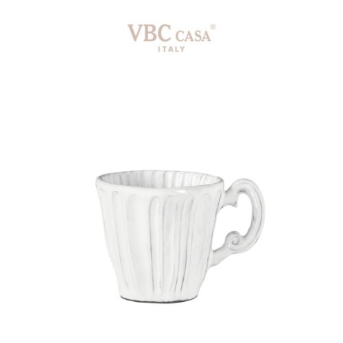 VBC Casa 義大利VBC casa 純白條紋系列250ml馬克杯(8.4盎司/7.7cm)