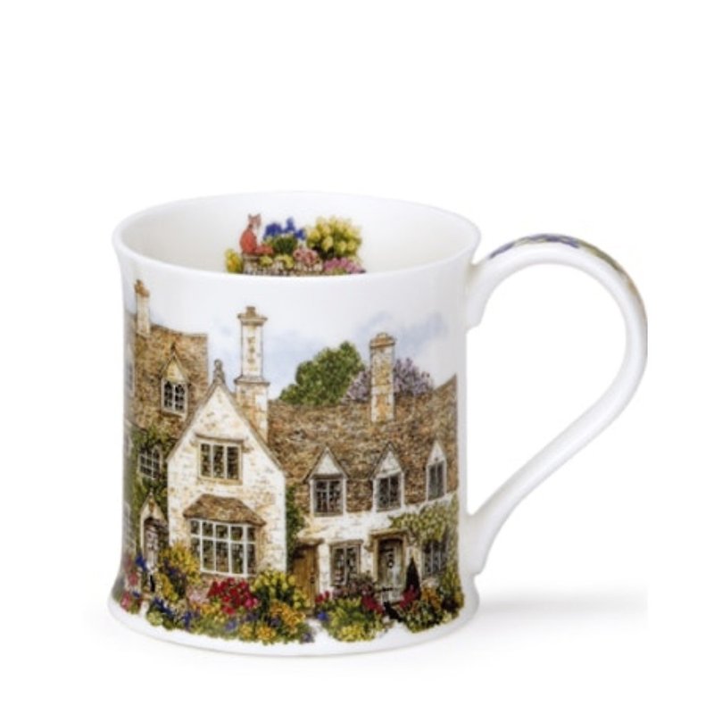 Country cottage mug - Mugs - Porcelain 