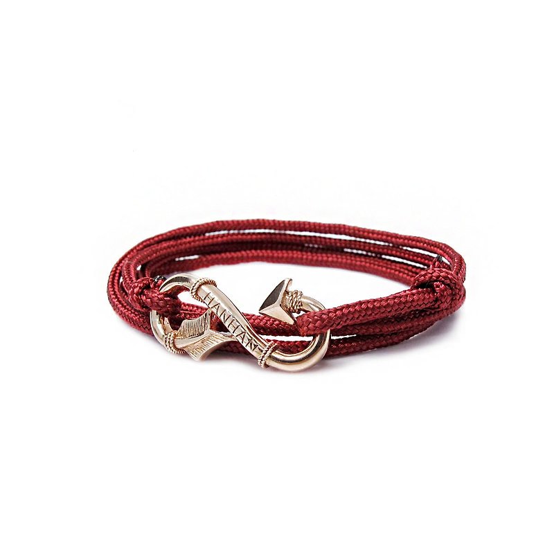Guardian Guardian Handmade Silver 925 Silver Infinity Archer Ring/Bracelet - สร้อยข้อมือ - เงินแท้ สีแดง