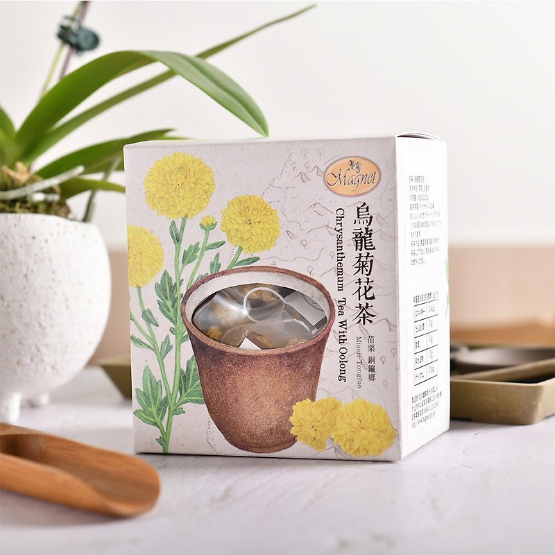 曼寧 烏龍菊花茶 1.5gx15茶包 - 茶葉/茶包 - 環保材質 黃色
