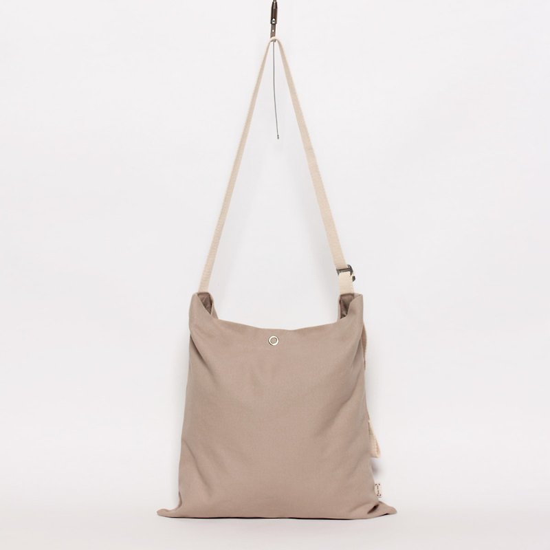 Cotton Flat Bag - Messenger Bags & Sling Bags - Cotton & Hemp Khaki