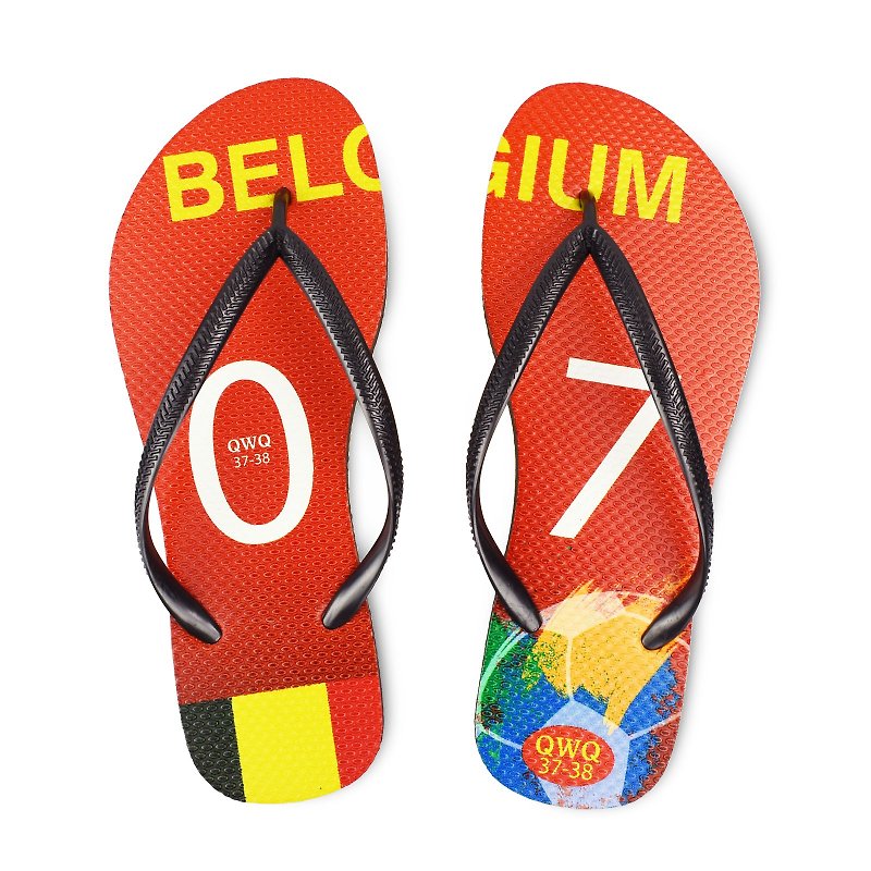 QWQ creative design flip-flops - Belgium - female models [limited] - รองเท้าแตะ - ยาง 