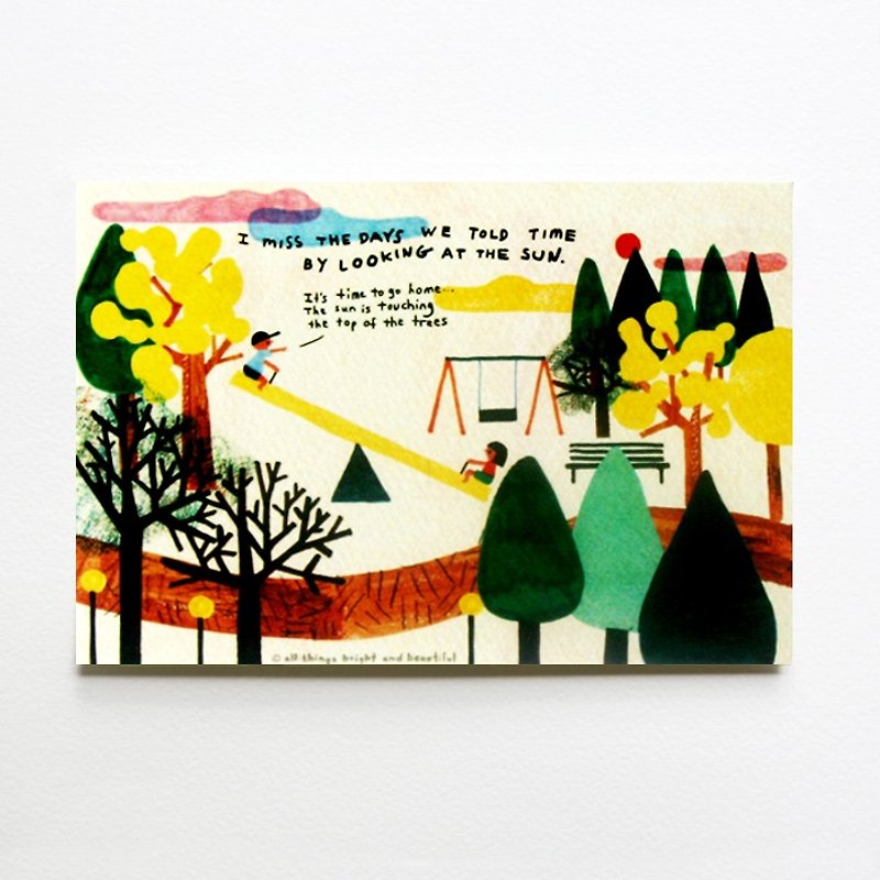 Treetops Postcard - การ์ด/โปสการ์ด - กระดาษ หลากหลายสี