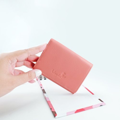 Vavia Coral Pink: Mini Purse / Cow Leather