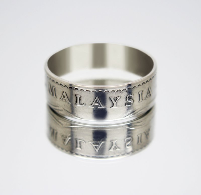 Malaysia Coin Ring 50 Sen 1967-1988 coin rings for men coin rings for women - 戒指 - 其他金屬 