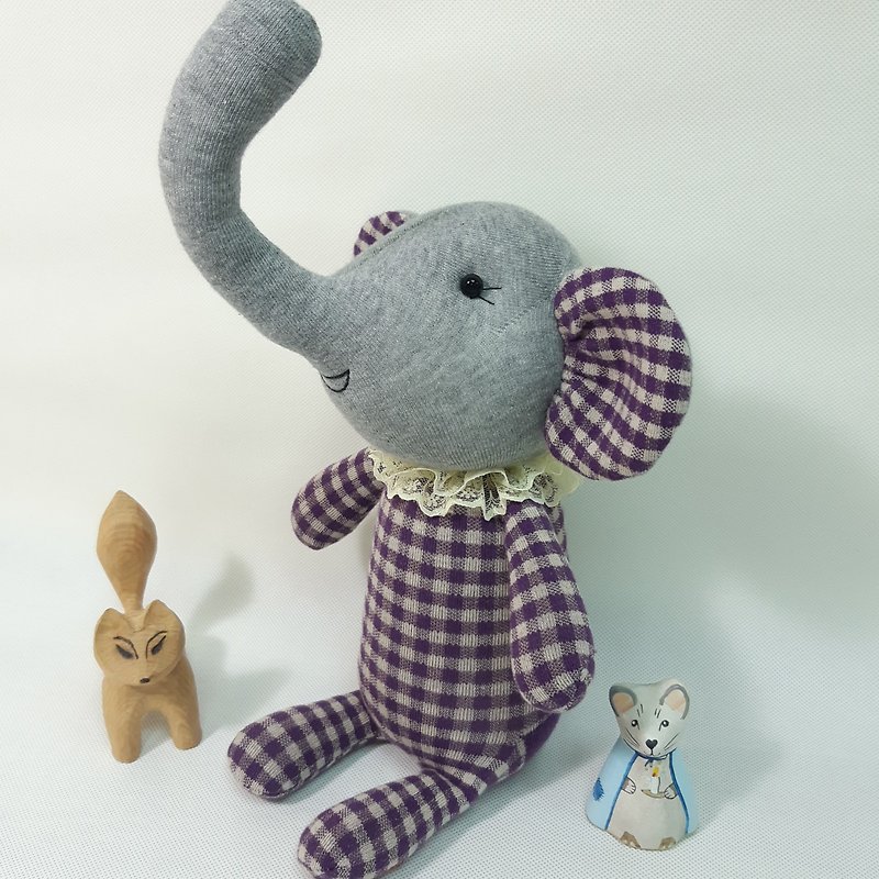 Warm Elephant/ Doll/ Sock Doll/ Elephant - Stuffed Dolls & Figurines - Cotton & Hemp 