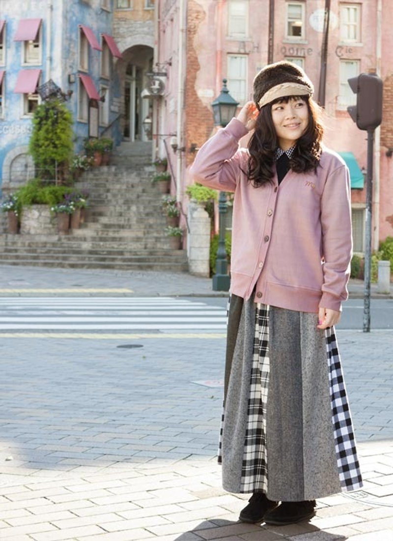 palette patch work long skirt - Skirts - Polyester Gray