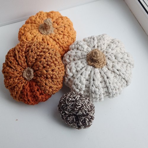 家與海倫 Digital crochet instructions, crochet pumpkin pattern