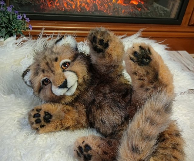 Baby cheetah - realistic toy - soft toy - kawaii plush - stuffed animal -  Shop Realistic toys by Natali Stuffed Dolls & Figurines - Pinkoi