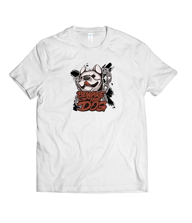 極道惡犬彩色-T-shirt 白/黑/灰/藏青 - 男 T 恤 - 棉．麻 多色
