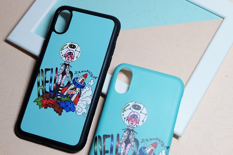 harajuku gothic girl Weird original illustrations iphonecase/ order production - Other - Other Materials Blue