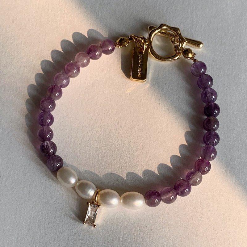 PEACE & PROTECTION BRACELET: AMETHYST - 手鍊/手環 - 石頭 