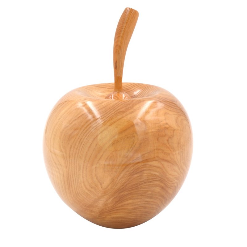 Taiwan cypress golden apple 12/10.5 | home decoration with peaceful homophonic meaning - ของวางตกแต่ง - ไม้ สีทอง