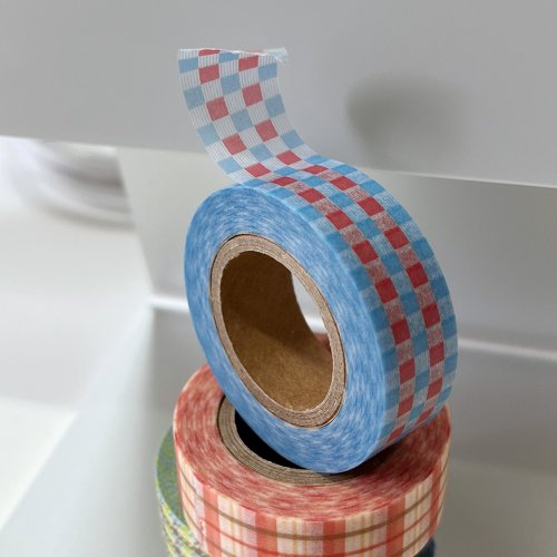 YOYIL STUDIO Red blue square | Masking Tape
