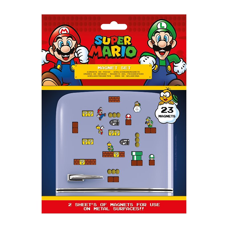 【Imported from UK】Super Mario pack magnets Mushroom Kingdom - แม็กเน็ต - วัสดุอื่นๆ 