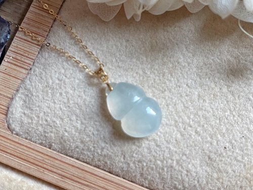 Pine St. Jewelry 松樹街輕奢珠寶 18K純金 天然緬甸A貨翡翠 高冰葫蘆 墜子 項鍊