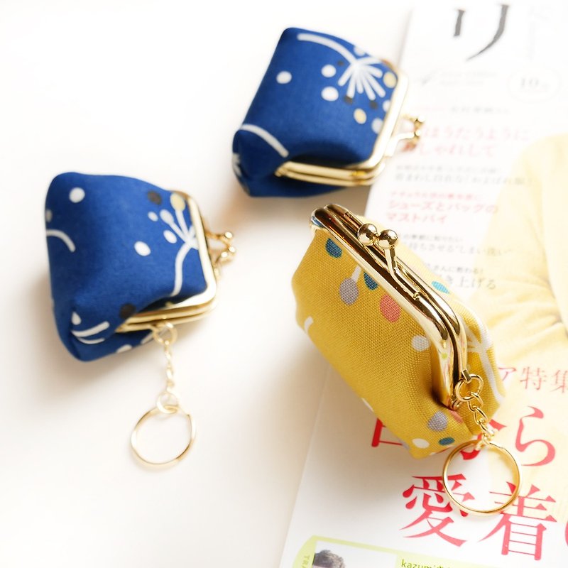 Summer night small belly belly mouth gold bag / coin purse [Made in Taiwan] - กระเป๋าใส่เหรียญ - โลหะ สีเหลือง