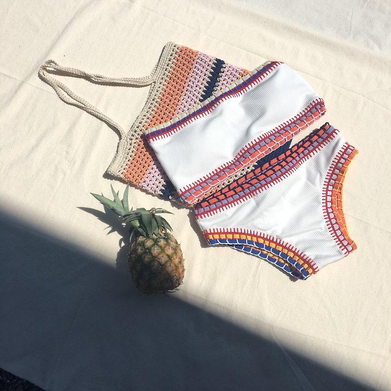 Crochet White bikini