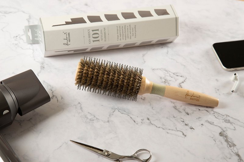 101亮髮造型梳 (大) | 潘朵拉的美妝盒 - 化妝掃/鏡子/梳子 - 木頭 卡其色