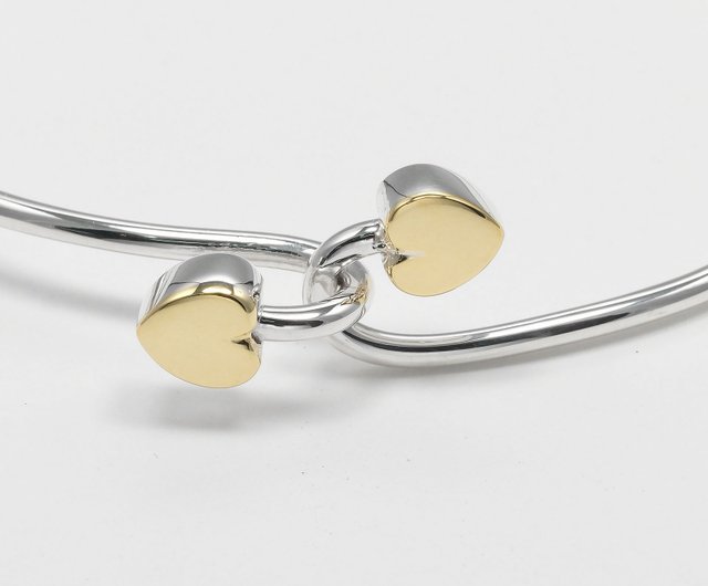 TIFFANY ティファニー 18K 925 ダブルハート　ブレスレット 日本直送】ティファニー TIFFANY&Co. ダブルハート ブレスレット