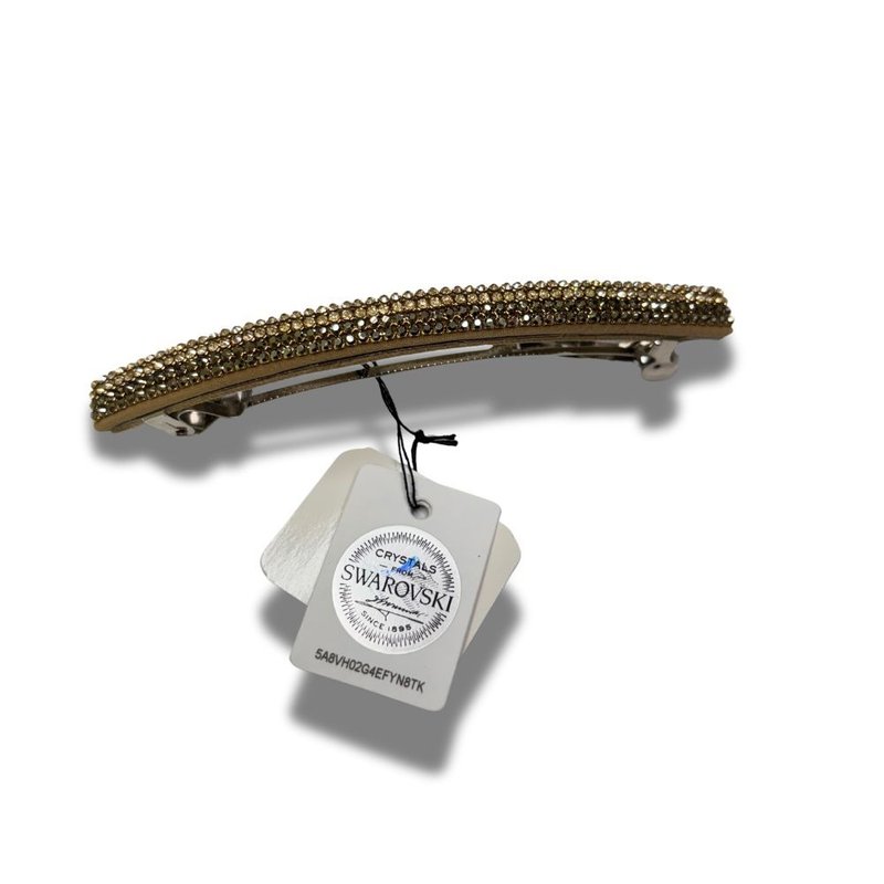 COMPLEX BIZ 彈簧夾系列 小鑽 施華洛世奇 黃色 - 髮夾/髮圈 - 水晶 多色