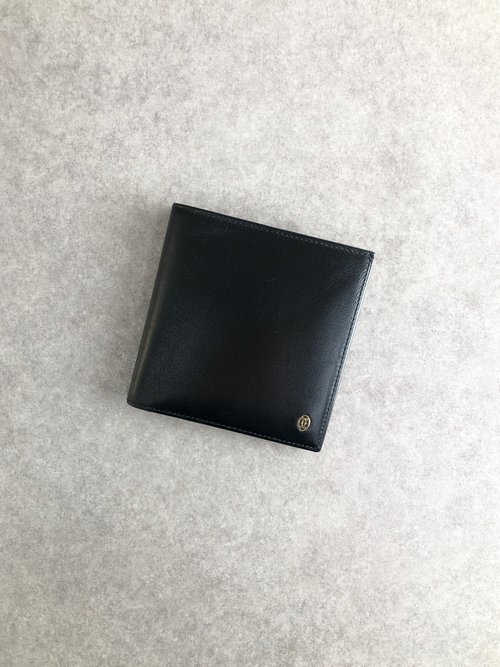 日本直送 名牌中古包 】Cartier カルティエ 財布 ブラック