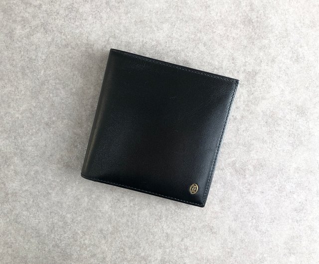 Cartier カルティエ 財布 ブラック パンテール レザー 3つ折り