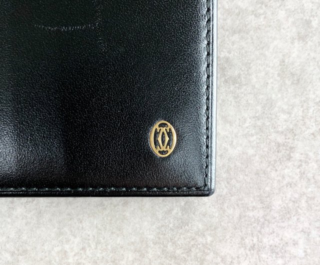 日本直送 名牌中古包 】Cartier カルティエ 財布 ブラック