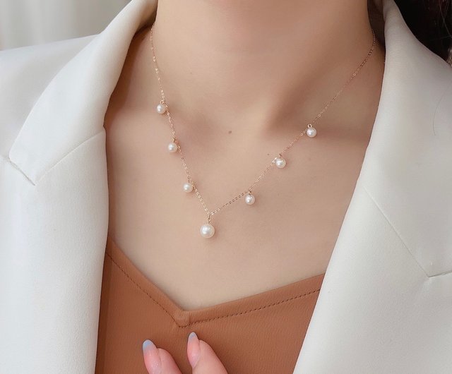 18k、Akoya海水本真珠 楽天市場】【送料無料】akoya 海水真珠 真珠 7-7.5mm【真珠