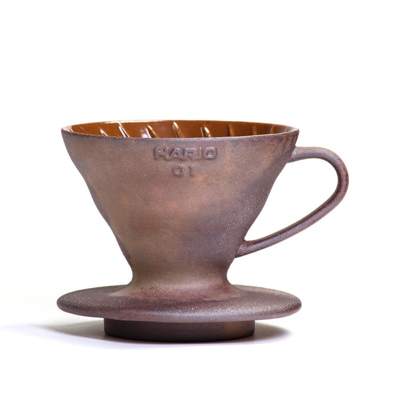 陶作坊+│HARIO 老岩泥V60濾杯 - 咖啡壺/手沖壺 - 其他材質 咖啡色